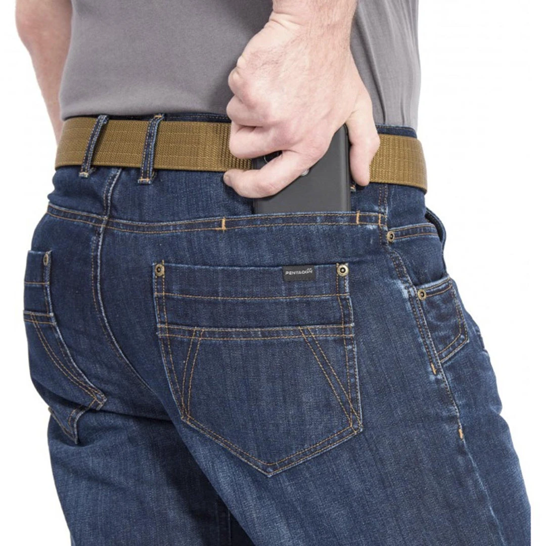 PENTAGON ROGUE JEAN SHORTS | Men's 7-Pocket Tactical Jorts, Blue PENTAGON ROGUE JEAN SHORTS | Men's 7-Pocket Tactical Jorts, Blue