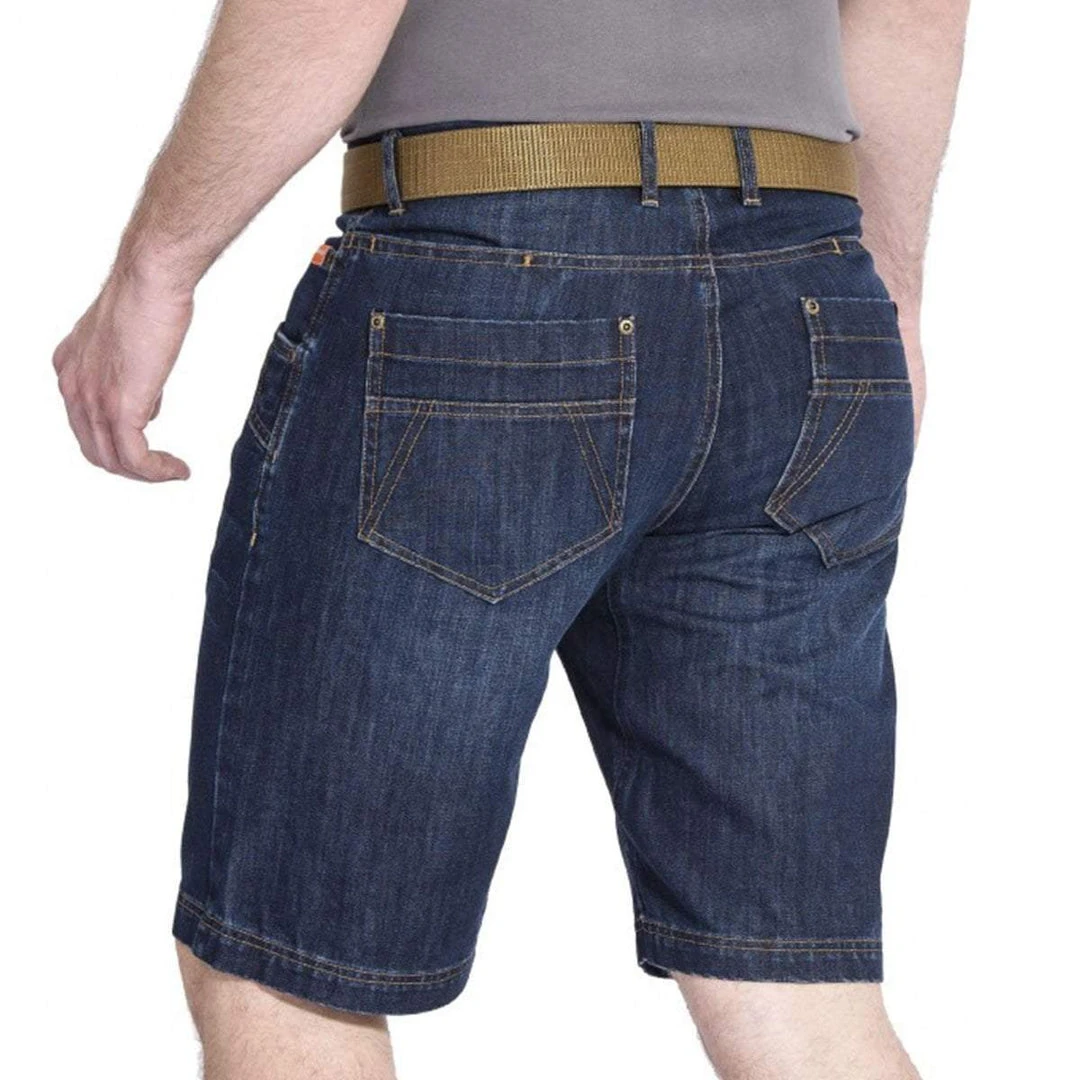 PENTAGON ROGUE JEAN SHORTS | Men's 7-Pocket Tactical Jorts, Blue PENTAGON ROGUE JEAN SHORTS | Men's 7-Pocket Tactical Jorts, Blue