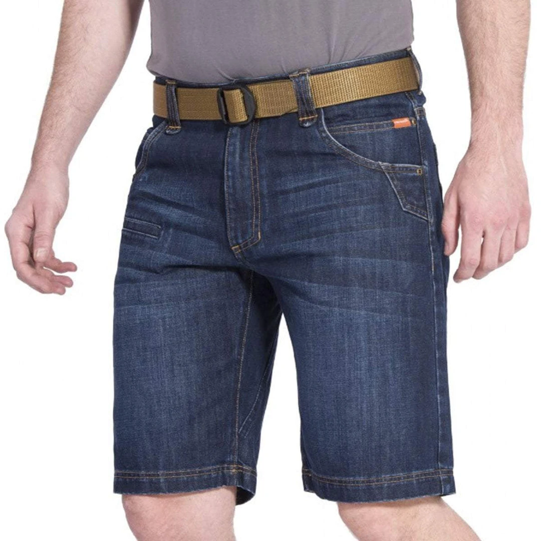 PENTAGON ROGUE JEAN SHORTS | Men's 7-Pocket Tactical Jorts, Blue PENTAGON ROGUE JEAN SHORTS | Men's 7-Pocket Tactical Jorts, Blue