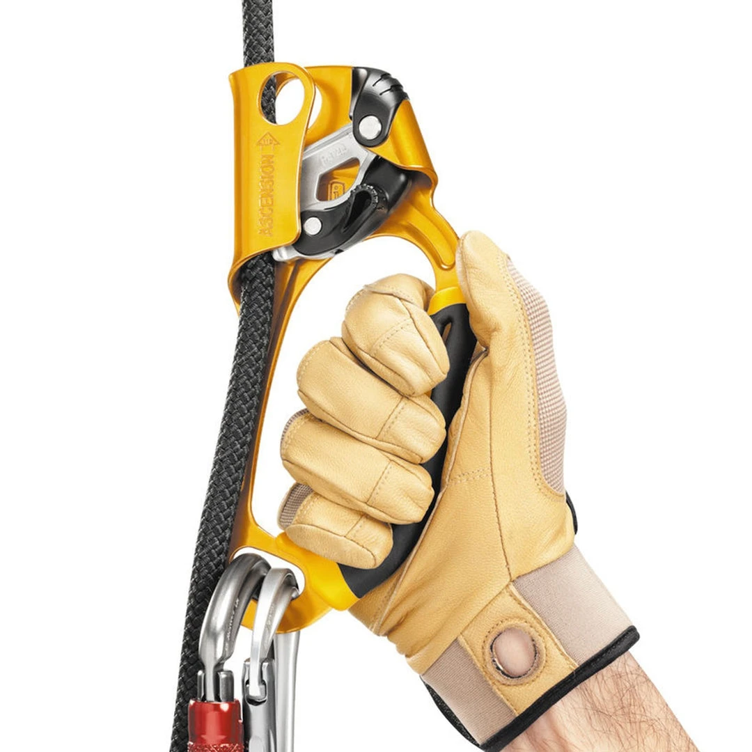 PETZL ASCENSION BLACK | Ergonomic Handled Ascender, Right / Left Hand PETZL ASCENSION BLACK | Ergonomic Handled Ascender, Right / Left Hand
