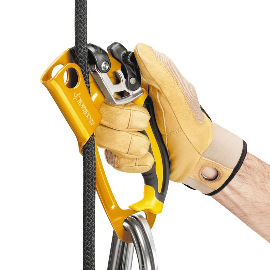 PETZL ASCENSION BLACK | Ergonomic Handled Ascender, Right / Left Hand PETZL ASCENSION BLACK | Ergonomic Handled Ascender, Right / Left Hand