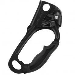PETZL ASCENSION BLACK | Ergonomic Handled Ascender, Right / Left Hand