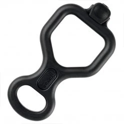 PETZL HUIT ANTIBRULURE | Figure 8 Descender With Anti-Burn Grip, Black Equipment