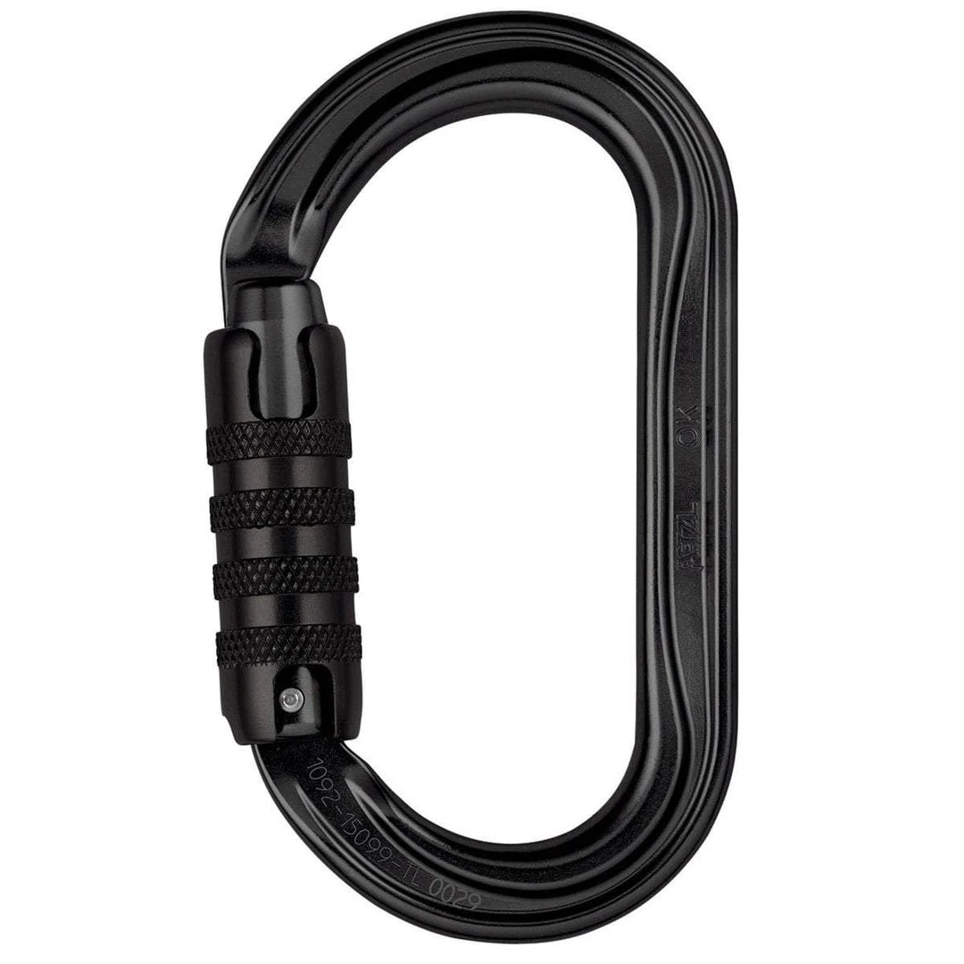 Equipment PETZL OK CARABINER TRIACT LOCK | Oval Karabiner For Pulleys, Ascenders 1 Equipment PETZL OK CARABINER TRIACT LOCK | Oval Karabiner For Pulleys, Ascenders