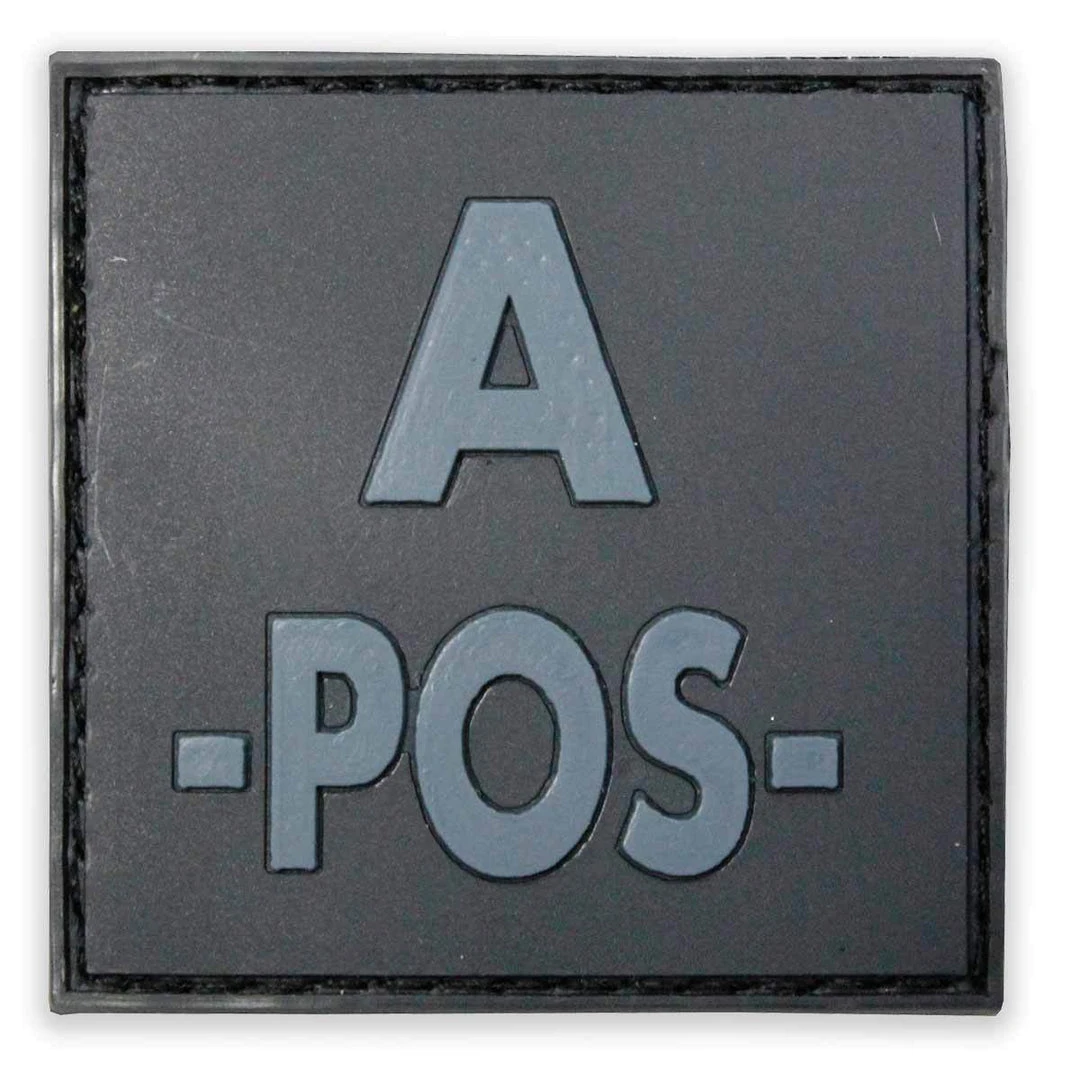 Bulldog Tactical Gear Insignia & Patches PVC BLOOD GROUP PATCH | Hook & Loop Backed, 5cm X 5cm Bulldog Tactical Gear Insignia & Patches PVC BLOOD GROUP PATCH | Hook & Loop Backed, 5cm X 5cm