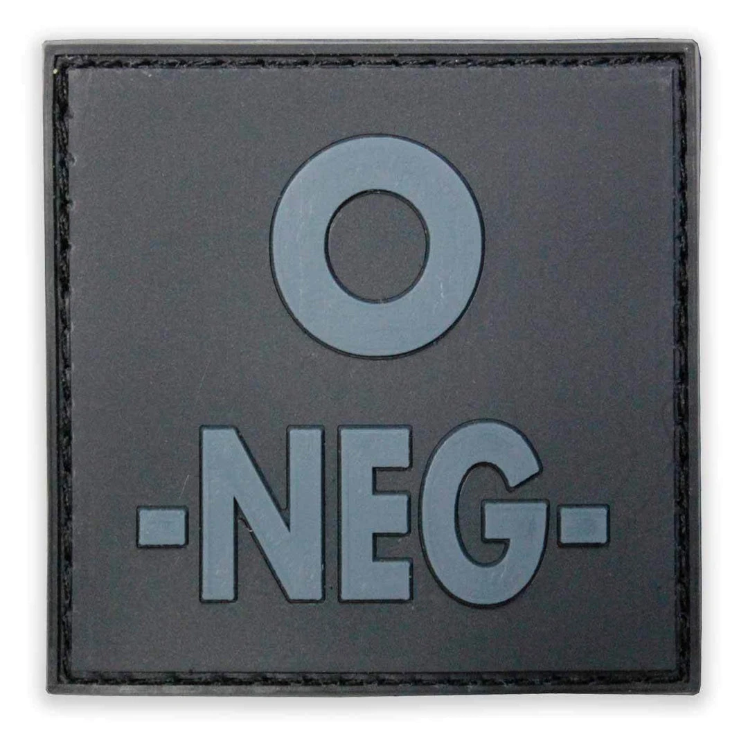 Bulldog Tactical Gear Insignia & Patches PVC BLOOD GROUP PATCH | Hook & Loop Backed, 5cm X 5cm Bulldog Tactical Gear Insignia & Patches PVC BLOOD GROUP PATCH | Hook & Loop Backed, 5cm X 5cm