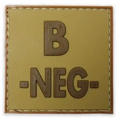 Bulldog Tactical Gear Insignia & Patches PVC BLOOD GROUP PATCH | Hook & Loop Backed, 5cm X 5cm 16 Bulldog Tactical Gear Insignia & Patches PVC BLOOD GROUP PATCH | Hook & Loop Backed, 5cm X 5cm