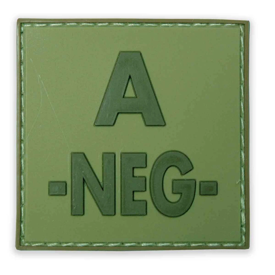 Bulldog Tactical Gear Insignia & Patches PVC BLOOD GROUP PATCH | Hook & Loop Backed, 5cm X 5cm Bulldog Tactical Gear Insignia & Patches PVC BLOOD GROUP PATCH | Hook & Loop Backed, 5cm X 5cm