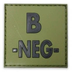 Bulldog Tactical Gear Insignia & Patches PVC BLOOD GROUP PATCH | Hook & Loop Backed, 5cm X 5cm 15 Bulldog Tactical Gear Insignia & Patches PVC BLOOD GROUP PATCH | Hook & Loop Backed, 5cm X 5cm