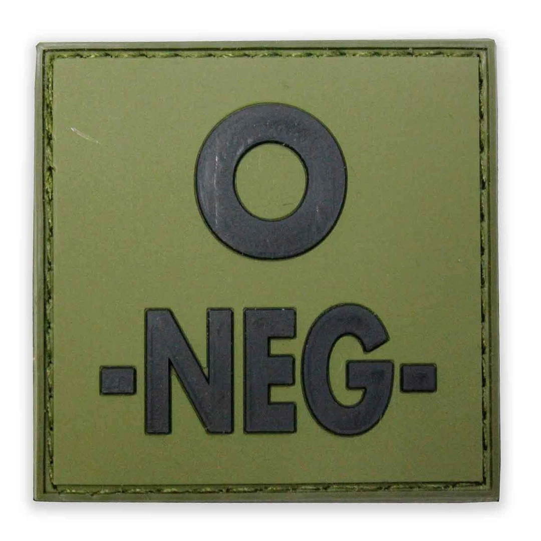 Bulldog Tactical Gear Insignia & Patches PVC BLOOD GROUP PATCH | Hook & Loop Backed, 5cm X 5cm Bulldog Tactical Gear Insignia & Patches PVC BLOOD GROUP PATCH | Hook & Loop Backed, 5cm X 5cm