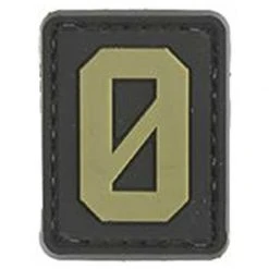 Unbranded Insignia & Patches PVC Hook & Loop Number Patches Black/Coyote