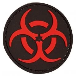 Unbranded PVC Round Biohazard Patch Insignia & Patches
