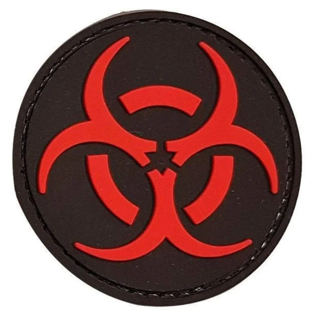 Unbranded PVC Round Biohazard Patch Insignia & Patches 1 Unbranded PVC Round Biohazard Patch Insignia & Patches
