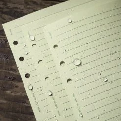 RITE IN THE RAIN LOOSE LEAF SHEETS GREEN | Waterproof, 11.75cm X 17.8cm