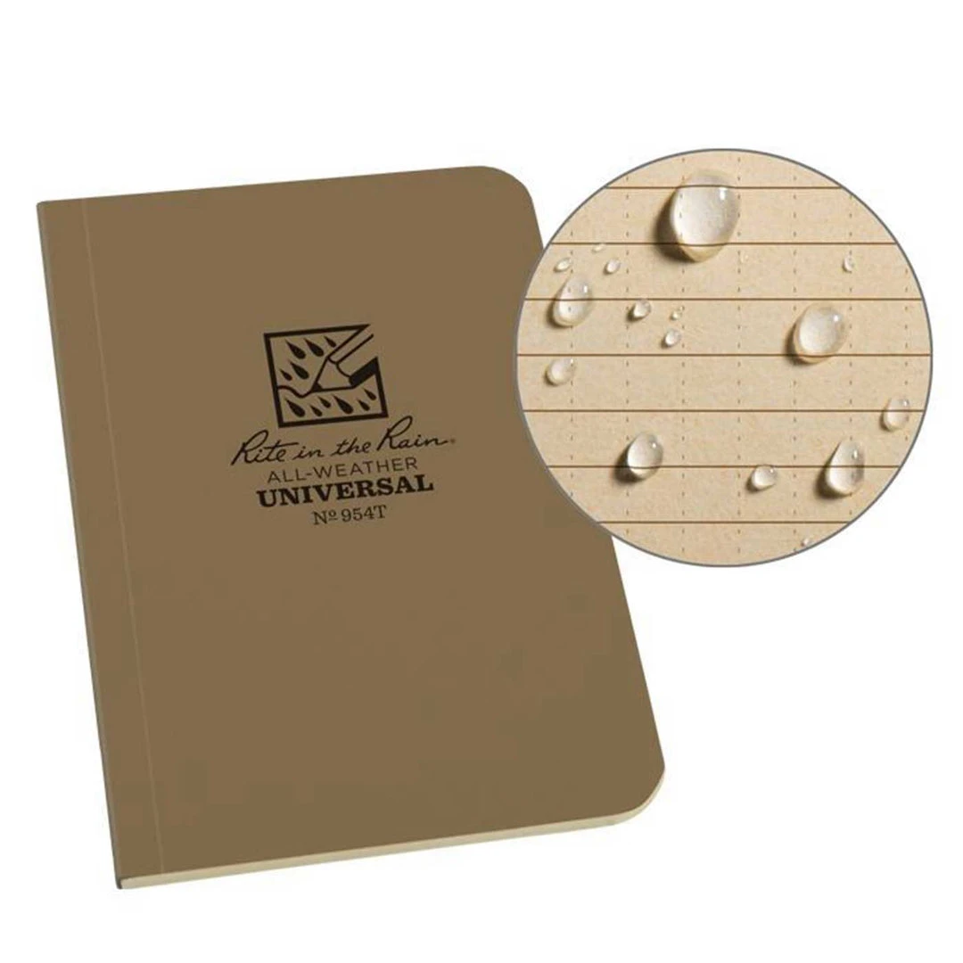RITE IN THE RAIN SOFT COVER BOOK 3.5" X 5" | Waterproof Memo Book Camping & Survival 3 RITE IN THE RAIN SOFT COVER BOOK 3.5" X 5" | Waterproof Memo Book Camping & Survival