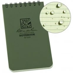 Camping & Survival RITE IN THE RAIN TOP SPIRAL NOTEBOOK 3" X 5" | Waterproof, Universal