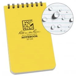 Camping & Survival RITE IN THE RAIN TOP SPIRAL NOTEBOOK 3" X 5" | Waterproof, Universal 13 Camping & Survival RITE IN THE RAIN TOP SPIRAL NOTEBOOK 3