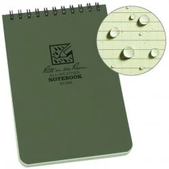 RITE IN THE RAIN TOP SPIRAL NOTEBOOK 4" X 6" | Waterproof, Universal Camping & Survival
