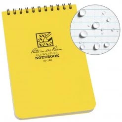 RITE IN THE RAIN TOP SPIRAL NOTEBOOK 4" X 6" | Waterproof, Universal Camping & Survival 12 RITE IN THE RAIN TOP SPIRAL NOTEBOOK 4