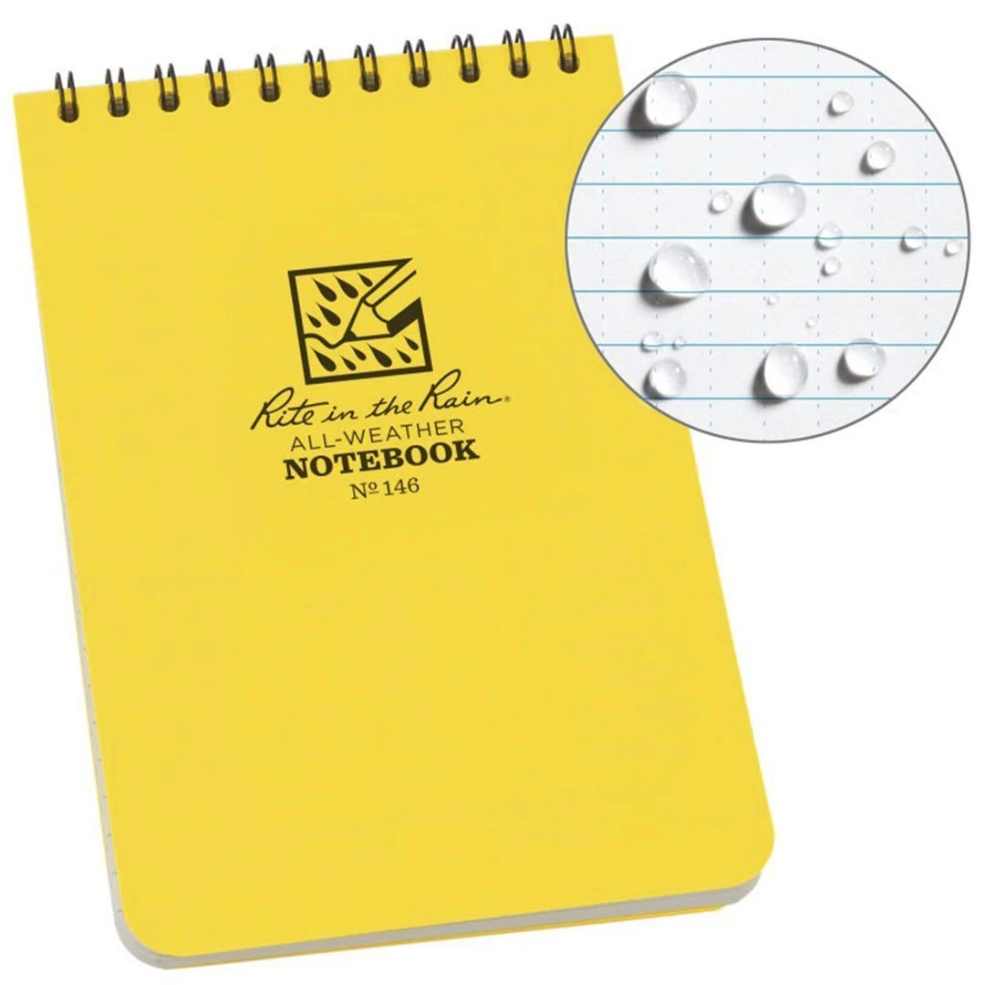 RITE IN THE RAIN TOP SPIRAL NOTEBOOK 4" X 6" | Waterproof, Universal Camping & Survival 6 RITE IN THE RAIN TOP SPIRAL NOTEBOOK 4" X 6" | Waterproof, Universal Camping & Survival