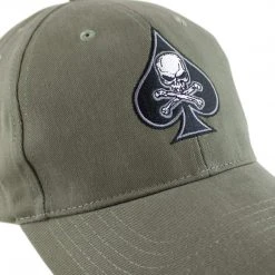 ROTHCO DEATH SPADE INSIGNIA CAP | Men's Strapback Baseball Cap, Olive