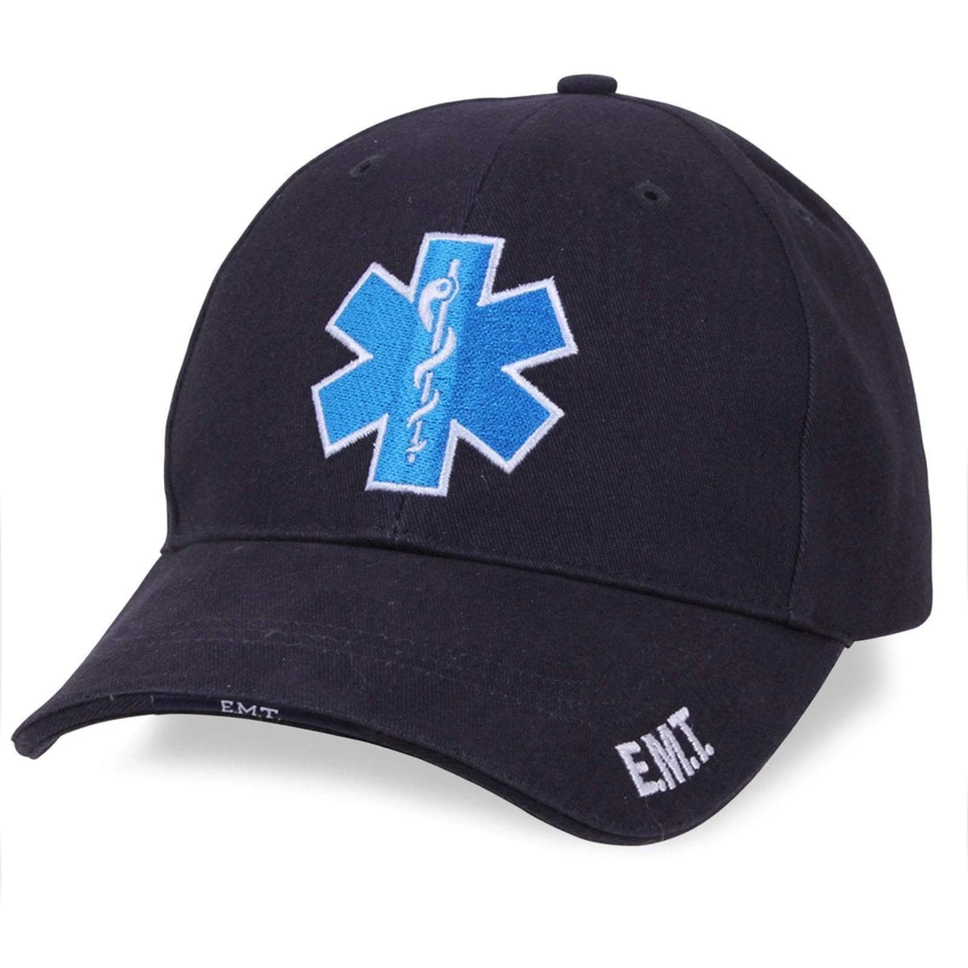 ROTHCO DELUXE STAR OF LIFE LOW PROFILE CAP | EMT Baseball Cap, Blue Headwear 1 ROTHCO DELUXE STAR OF LIFE LOW PROFILE CAP | EMT Baseball Cap, Blue Headwear