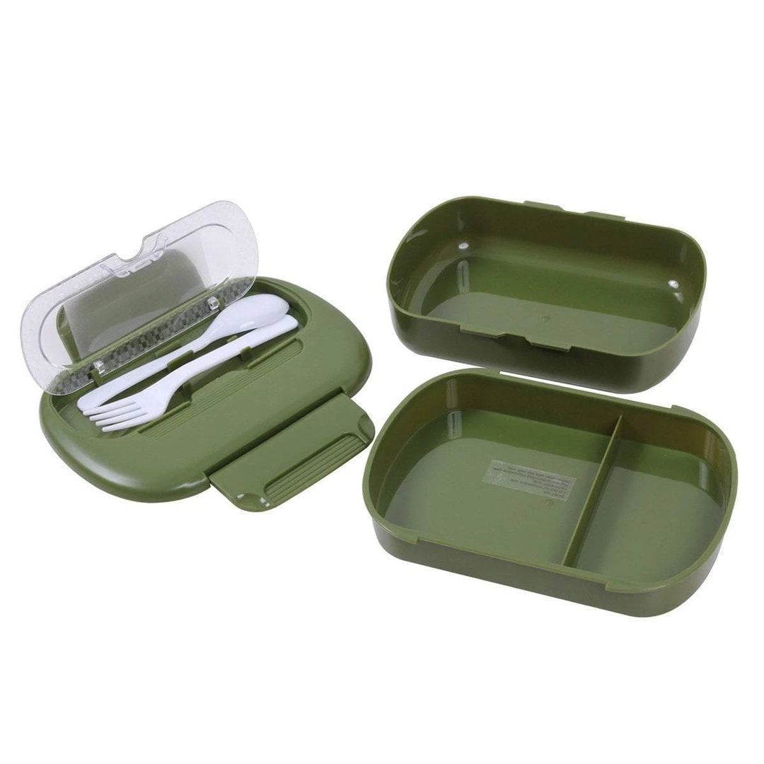 Camping & Survival ROTHCO PLASTIC MESS KIT | 5-Piece Set With Fork, Spoon & Two Trays 2 Camping & Survival ROTHCO PLASTIC MESS KIT | 5-Piece Set With Fork, Spoon & Two Trays