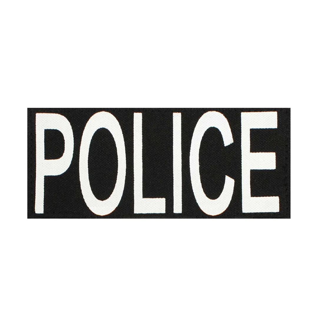 ROTHCO POLICE PATCH SMALL | With Hook Back, Black, 14.6cm X 6.35cm 1 ROTHCO POLICE PATCH SMALL | With Hook Back, Black, 14.6cm X 6.35cm