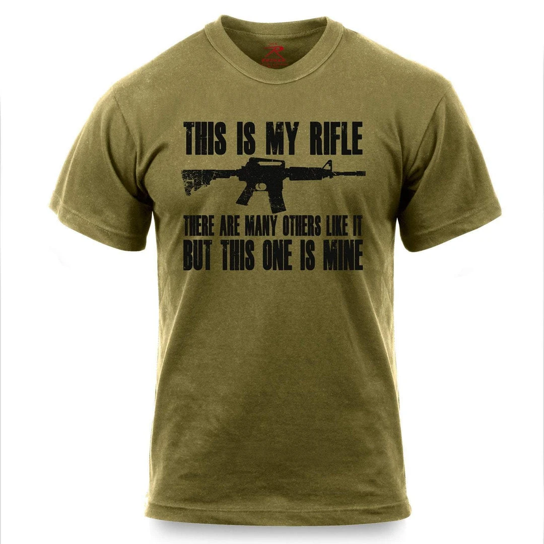 ROTHCO THIS IS MY RIFLE T-SHIRT | Men's Short Sleeve Graphic Tee 1 ROTHCO THIS IS MY RIFLE T-SHIRT | Men's Short Sleeve Graphic Tee