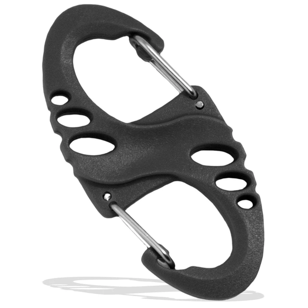 Bulldog Tactical Gear S-SHAPED CARABINER | Plastic Tactical Karabiner, 3cm X 5cm 1 Bulldog Tactical Gear S-SHAPED CARABINER | Plastic Tactical Karabiner, 3cm X 5cm