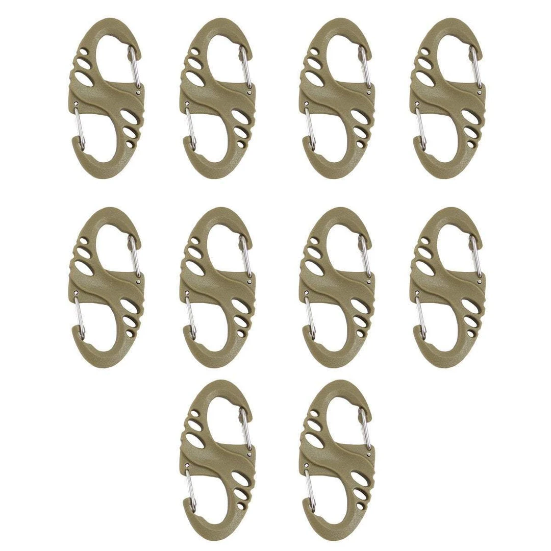 Bulldog Tactical Gear S-SHAPED CARABINER | Plastic Tactical Karabiner, 3cm X 5cm 6 Bulldog Tactical Gear S-SHAPED CARABINER | Plastic Tactical Karabiner, 3cm X 5cm