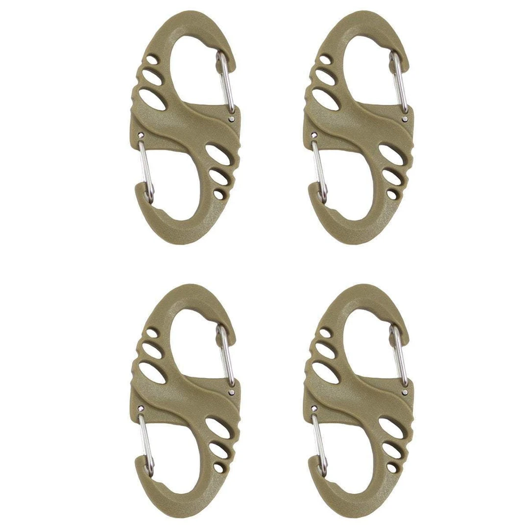 Bulldog Tactical Gear S-SHAPED CARABINER | Plastic Tactical Karabiner, 3cm X 5cm 5 Bulldog Tactical Gear S-SHAPED CARABINER | Plastic Tactical Karabiner, 3cm X 5cm