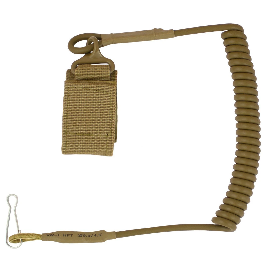 Bulldog Tactical Gear Load Accessories SECURE COILED LANYARD | With Nylon Fibres, Hook & Loop Closure 2 Bulldog Tactical Gear Load Accessories SECURE COILED LANYARD | With Nylon Fibres, Hook & Loop Closure