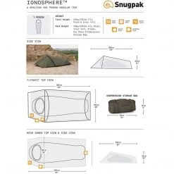 SNUGPAK IONOSPHERE | Military One-Person Tent, 265cm X 100cm 32 SNUGPAK IONOSPHERE | Military One-Person Tent, 265cm X 100cm