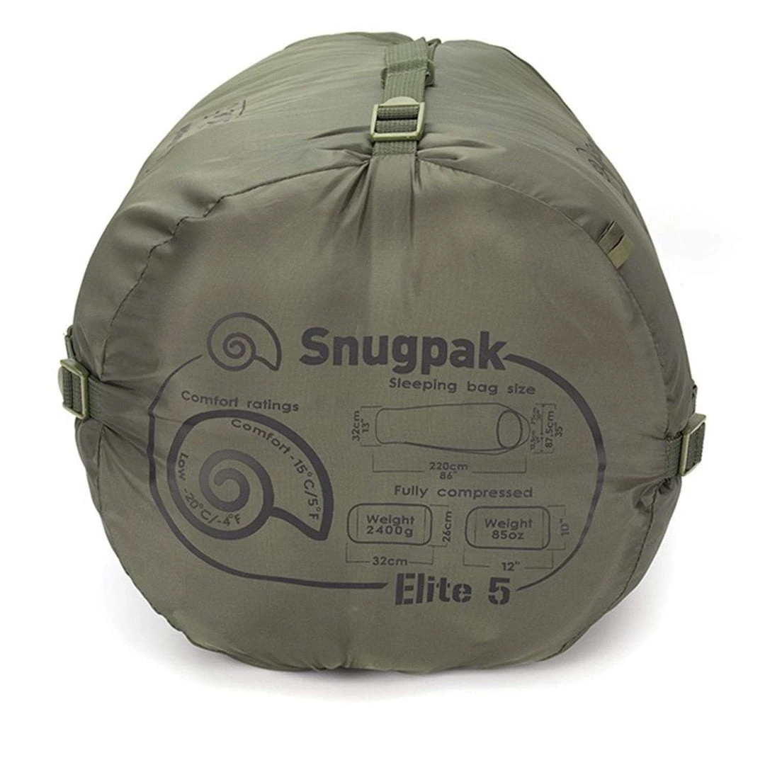Sleeping Bags SNUGPAK SOFTIE ELITE 5 | Military Mummy Shaped Sleeping Bag, -15°c 5 Sleeping Bags SNUGPAK SOFTIE ELITE 5 | Military Mummy Shaped Sleeping Bag, -15°c