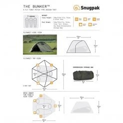 Tents & Shelters SNUGPAK THE BUNKER | Three-Person Dome Tent