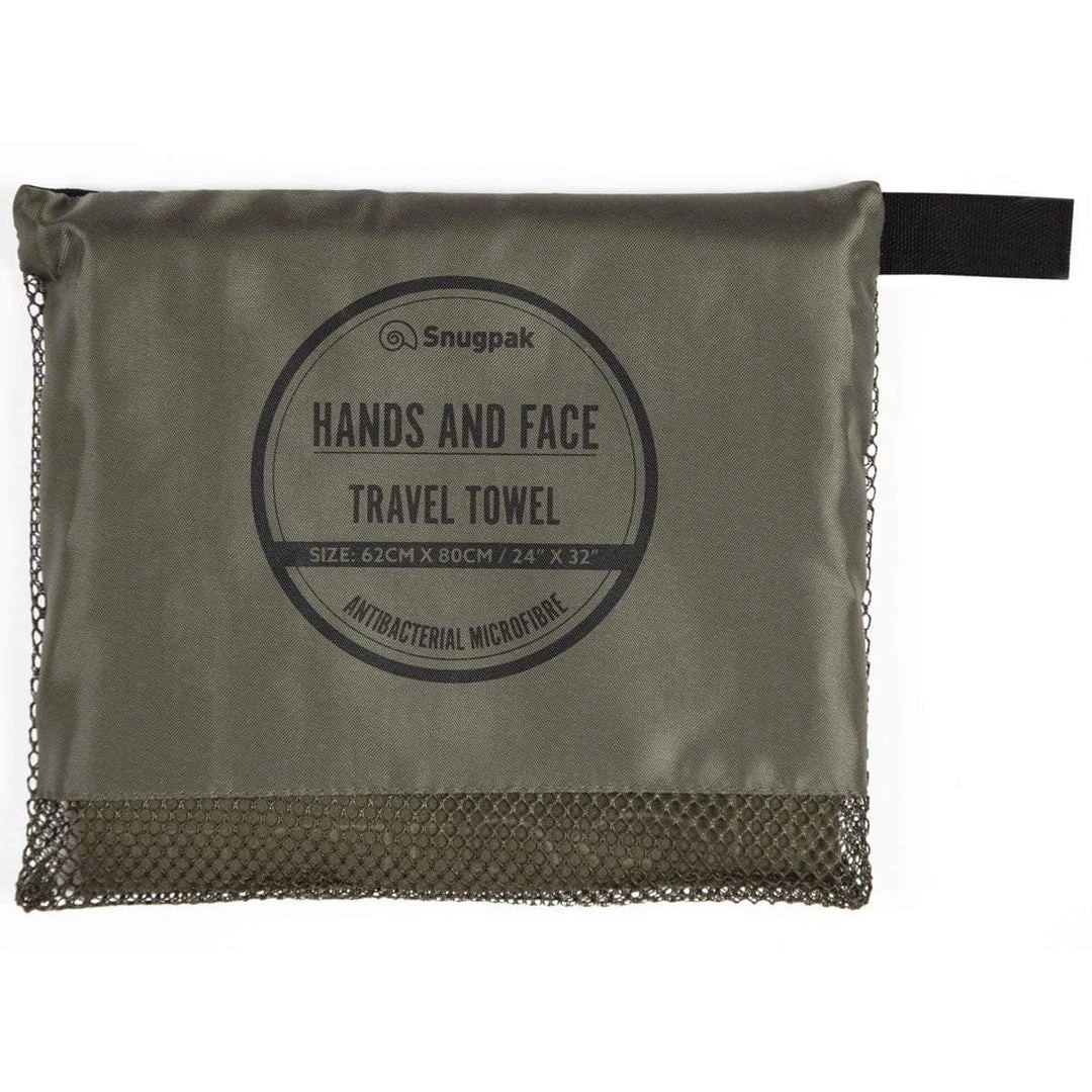 SNUGPAK TRAVEL TOWEL HANDS & FACE | Microfibre, 62cm X 80cm Camping & Survival 1 SNUGPAK TRAVEL TOWEL HANDS & FACE | Microfibre, 62cm X 80cm Camping & Survival