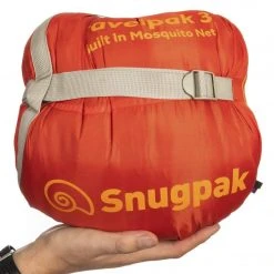 SNUGPAK TRAVELPAK 3 | Sleeping Bag With Built-In Mosquito Net, -3°C