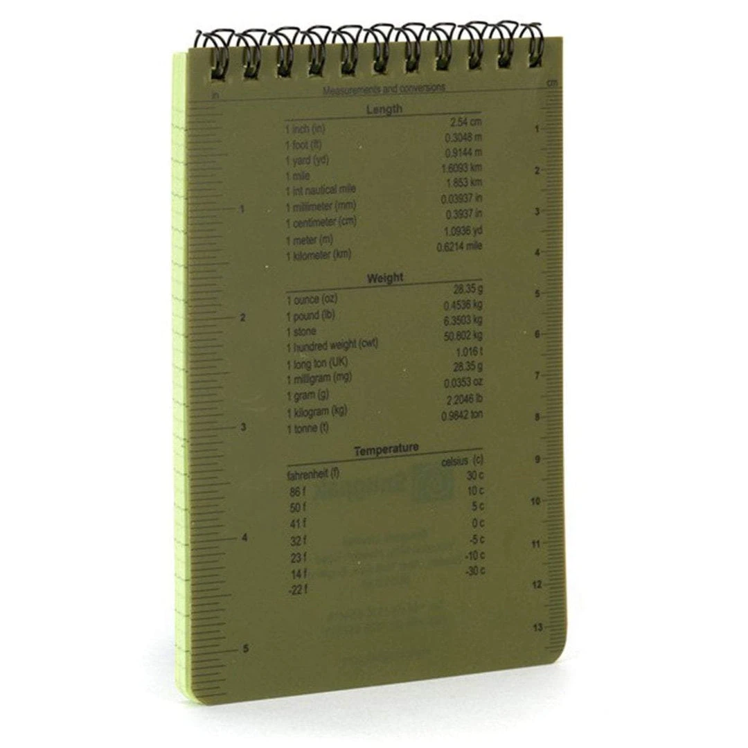 SNUGPAK WATER RESISTANT NOTEBOOK | Gridded Pages, 10cm X 15cm Camping & Survival 4 SNUGPAK WATER RESISTANT NOTEBOOK | Gridded Pages, 10cm X 15cm Camping & Survival