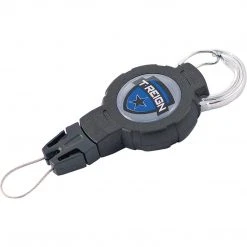 Boomerang Tool BOOMERANG RETRACTABLE GEAR TETHER | With Carabiner Clip, Black Load Accessories