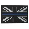 Kombat UK THIN BLUE LINE UNION JACK FLAG PATCH | PVC, Hook & Loop, 7.4cm X 5cm Insignia & Patches