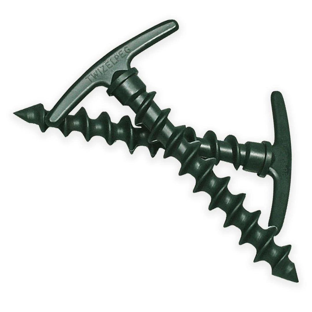 TW Kempton TWIZEL TENT PEGS | For Sand Or Soft Ground, Screw Design Polymer Peg 1 TW Kempton TWIZEL TENT PEGS | For Sand Or Soft Ground, Screw Design Polymer Peg