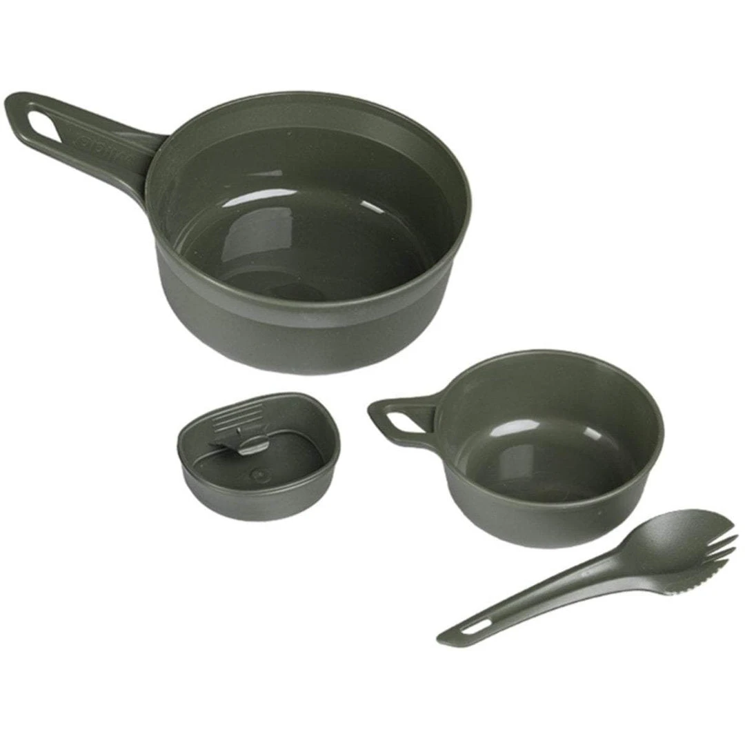 Camping & Survival WILDO ADVENTURER 4-PIECE MESS KIT GREEN | Camping Tableware Set 1 Camping & Survival WILDO ADVENTURER 4-PIECE MESS KIT GREEN | Camping Tableware Set