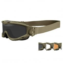 Wiley X Equipment WX SPEAR | Wiley-X Tactical Goggles, Grey/Clear/Light Rust Lenses