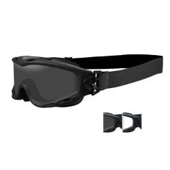 Wiley X WX SPEAR | Wiley-X Tactical Goggles, Smoke Grey/Clear Lenses Equipment