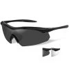Wiley X Sunglasses WX VAPOR 2.2 | Wiley-X Glasses, Matte Black, Smoke Grey/Clear Lenses